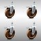 Service Caster 5 Inch SS High Temp Phenolic 12mm Threaded Stem Caster Set Total Lock Brake SCC-SSTSTTL20S514-PHSHT-M1215-4 - alternate 3